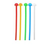 CANNXI Bird Toy,Plastic Birdcage Perch 5 Pack Parrot Bird Standing Stick Grinding Claw for Small Bird Easy to Install Random Color