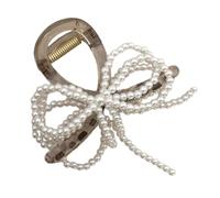 CANNXI Bowknot Hair Clip Hairpin Stylish Pearls Beaded Bow Hair Clip Decoration Colorful Butterfly Barrette Ornament for Girls