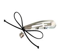 CANNXI Bowknot Heart Pendant Hair Clip Metal Snap Barrette Colorful Hairpin for Women and Girls Fashionable Hair Accessory