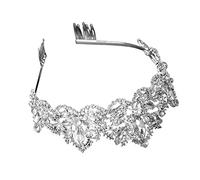 CANNXI Bridal Crown Tiara Princess Dress with Hair Comb Headband Crowns For Women Girls Elegant Crown with Combs Wedding Prom