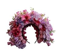 CANNXI Bridal Garlands Florals Crowns Wedding Flower Headband Beach Wreath Hairband Girl Hair Accessory Women Head Hoop Props
