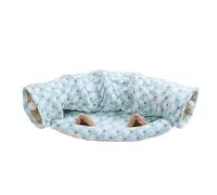 CANNXI Cat Bed Cave,Star/Heart Tunnel Toy Play Tunnel Warm Tube r Polyester Hideaway Crinkle Tunnel for Small Pet