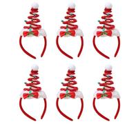 CANNXI Christmas Luminous Hair Hoop Led Christmas Santa Hat Headband Ornament for Kid Birthday Holiday New Year Present