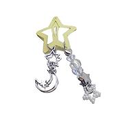 CANNXI Color Five-pointed Star Hair Clip Sweet Cool Filigree Metal Bang Hairpins Simple Fashion Children Girls Hair Headdress