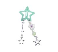 CANNXI Color Five-pointed Star Hair Clip Sweet Cool Filigree Metal Bang Hairpins Simple Fashion Children Girls Hair Headdress