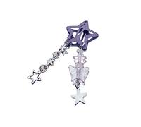 CANNXI Color Five-pointed Star Hair Clip Sweet Cool Filigree Metal Bang Hairpins Simple Fashion Children Girls Hair Headdress