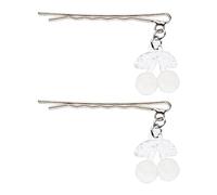 CANNXI Crystal Pendant Hairpin for Girl Alloy Hair Clip Sweet Snap Clip Bobby Pin Student Headwear Forehead Clip
