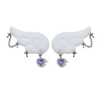 CANNXI Cute Angel Wing Hair Clip Heart Crosses Shaped Hair Pins Accessory Soft and Comfortable Hair Accessories for Girl Kids