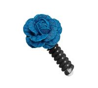 CANNXI Denims Camellia Flower Hair Tie Elastic Phone Cord Scrunchie Ornament Decorated Hair Band Accessory for Women Girls