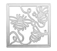 CANNXI Dies for Card Making,Three Honeybees Metal Cutting Dies Stamps Crafts Template Mold Stencils for Embossing Scrapbooking