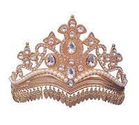 CANNXI Elegant Alloy Leaf Crown Hair Accessory Ethnic Headwear for Women and Girls Weddings, Parties, and Special Occasions