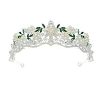 CANNXI Elegant Forest Rhinestones Flower Crown Sophisticated Flower Crown with Diamond Details Elegant Headwear Head Decoration