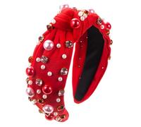 CANNXI Elegant Knotted Hairband Stylish Headband with Sparkling Details Fashion Forward Knotted Hairband Accessory for Parties