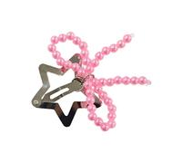 CANNXI Fashionable Bow Hair Clip Simple Bowknot Hairpin Imitation Pearls Bow Barrettes Elegant Accessories for Women Girls