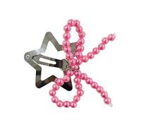 CANNXI Fashionable Bow Hair Clip Simple Bowknot Hairpin Imitation Pearls Bow Barrettes Elegant Accessories for Women Girls