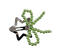CANNXI Fashionable Bow Hair Clip Simple Bowknot Hairpin Imitation Pearls Bow Barrettes Elegant Accessories for Women Girls