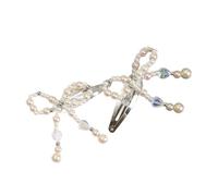 CANNXI Fashionable Pearl Bowknot Hair Clip Women Hair Barrettes Hairpin French Style Side Clip Girls Hair Accessories Hairgrips