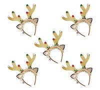 CANNXI Flashing Christmas Headband with Built-in LED Light New Year Headgear Festive Hair Accessories for Holiday Parties