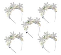 CANNXI Flashing Christmas Headband with Built-in LED Light New Year Headgear Festive Hair Accessories for Holiday Parties