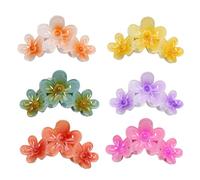 CANNXI Flower Hair Barrettes Hair Accessory Unique Hair Barrettes Large Flower Acrylic Hair Clip Sweet Hairpins Hair Claw