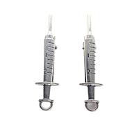 CANNXI Funny Hip Hop Cool Geometric Hairpin Harajuku Punk Syringe Bangs Side Clip Hair Clip Women Hair Accessory Jewelry