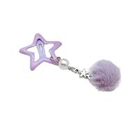 CANNXI Furry Pendent Hair Clip Fashionable Hairpin with Star Decoration Colorful Hair Clip for Girls Style Ornaments