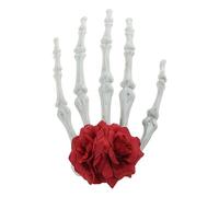 CANNXI Goth-inspired Skull Hand Hair Clip Gothic Halloween Hairpin Cosplay Hairgrip for Women Girls Unique Hair Accessory
