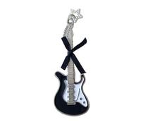 CANNXI Guitar Hair Clip Fashionable Hairpin with Star Decoration Cute Bowknots Hair Clips for Girls Retro Punk Ornaments