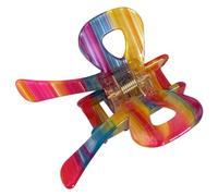 CANNXI Hair Clip for Women Girls Cute Bowknot Shape Barrettes Headwear Acetate Claw Clip Colorful Bow Spring Clamp Ornament