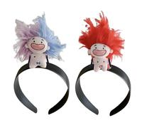 CANNXI Headbands For Women,2pcs Cute Doll Headband Funny Toothless Doll Hairband Hair Hoop Hairpin Perfect for Party Cosplay Headdress Jewelry Gift