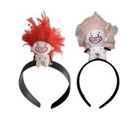 CANNXI Headbands For Women,2pcs Cute Doll Headband Funny Toothless Doll Hairband Hair Hoop Hairpin Perfect for Party Cosplay Headdress Jewelry Gift