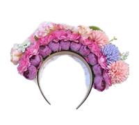 CANNXI Headbands For Women,Bridal Garlands Florals Crown Wedding Flower Headband Beach Wreath Hairband Hair Accessory Head Hoop Props for Women