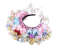 CANNXI Headbands For Women,Bridal Garlands Florals Crown Wedding Flower Headband Beach Wreath Hairband Girls Hair Accessory Women Head Hoop Props