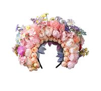 CANNXI Headbands For Women,Bridal Garlands Florals Crown Wedding Flower Headband Beach Wreath Hairband Girls Hair Accessory Women Head Hoop Props