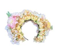CANNXI Headbands For Women,Bridal Garlands Florals Crown Wedding Flower Headband Beach Wreath Hairband Hair Accessory Head Hoop Props for Women