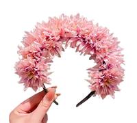 CANNXI Headbands For Women,Bridal Garlands Florals Crown Wedding Flower Headband Double-sided Wreath Hairband Girls Hair Accessory Head Hoop Props