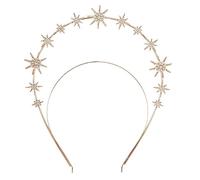 CANNXI Headbands For Women,Crown Headband Double Layer Hand-making Thin Hair Hoop Hairband Wedding Accessories Alloy for Women Girls