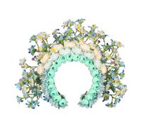 CANNXI Headbands For Women,Elegant Flower Crown Headband Colorful Florals Headwear Delicate Floral Hair Accessory Headpiece for Photoshoots