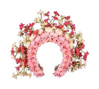 CANNXI Headbands For Women,Elegant Flower Crown Headband Colorful Florals Headwear Delicate Floral Hair Accessory Headpiece for Photoshoots