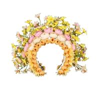CANNXI Headbands For Women,Elegant Flower Crown Headband Colorful Florals Headwear Delicate Floral Hair Accessory Headpiece for Photoshoots