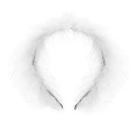 CANNXI Headbands For Women,Feather Headband Hair Hoop for Prom Bridal Wedding Hair Accessories Plush Party Headpiece Vintage Hairband Photo Props