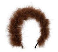 CANNXI Headbands For Women,Feather Headband Hair Hoop for Prom Bridal Wedding Hair Accessories Plush Party Headpiece Vintage Hairband Photo Props