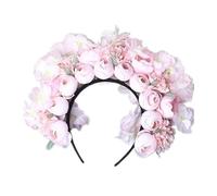CANNXI Headbands For Women,Flower Hair Bands Silk Flower Headpiece Elegant Silk Flower Headband Unique Floral Hairpin for Weddings and Festivals