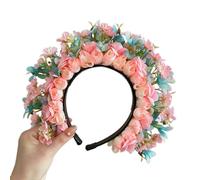 CANNXI Headbands For Women,Flower Hairpiece Silk Flower Headband Beautiful Flower Headpiece Delicate Floral Hair Clip Ornament for Fashionistas