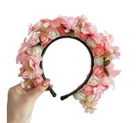 CANNXI Headbands For Women,Flower Hairpiece Silk Flower Headband Beautiful Flower Headpiece Delicate Floral Hair Clip Ornament for Fashionistas