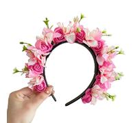 CANNXI Headbands For Women,Flower Hairpiece Silk Flower Headband Beautiful Flower Headpiece Delicate Floral Hair Clip Ornament for Fashionistas
