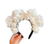 CANNXI Headbands For Women,Traditional Chinese Headband Flower Headwear Chinese Culture Headdress Fabric Flower Headband Elegant Hairpiece for Girl