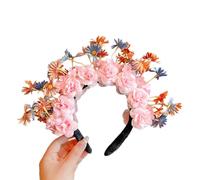 CANNXI Headbands For Women,Traditional Chinese Headband Flower Headwear Chinese Culture Headdress Fabric Flower Headband Elegant Hairpiece for Girl