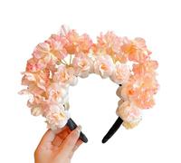 CANNXI Headbands For Women,Traditional Chinese Headband Flower Headwear Chinese Culture Headdress Fabric Flower Headband Elegant Hairpiece for Girl