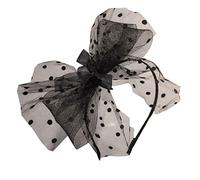 CANNXI Headbands For Women,Womens Vintage Party Fascinators Hat Ultra-Large Dot Bowknot Headband